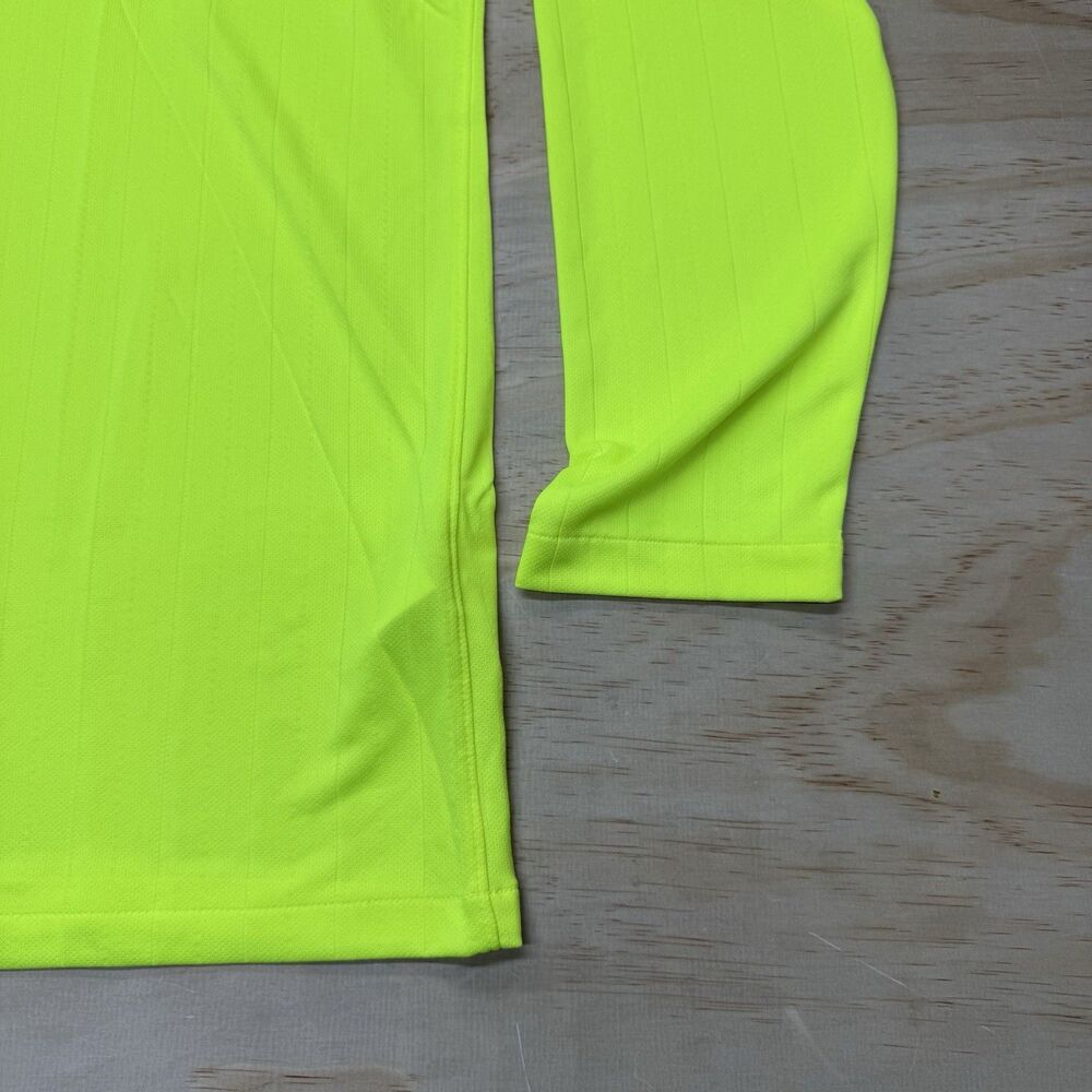 NEW Nike Dri-FIT Soccer Referee Jersey Shirt SLIM Fit Volt LG Mens DH8027-702 - Picture 2 of 14